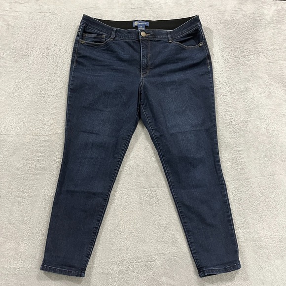 Democracy‎ Jeans Womens 16 Ab Solution Dark Wash Stretch Denim High Rise - Picture 1 of 8